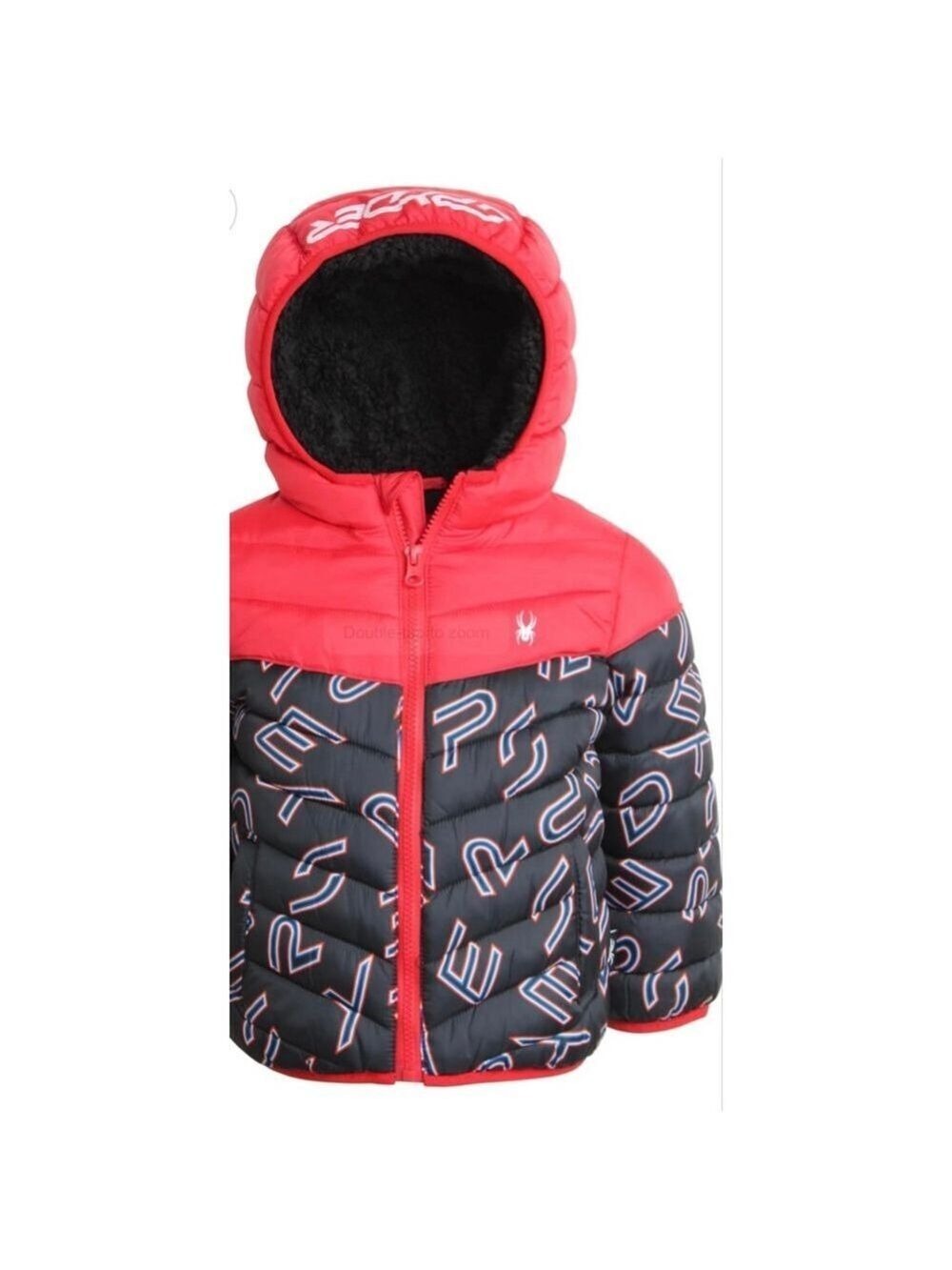 NWT Spyder Logo Puffer Jacket-24 Month - Picture 13 of 14